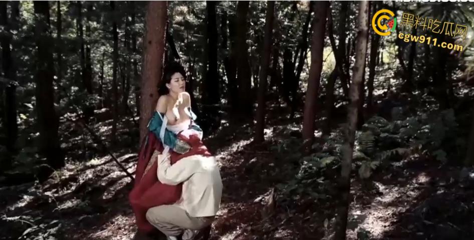 韩国三级片《仙女之泣》,寂寞地主富婆抠逼自慰,樵夫种树被富婆偷情勾引,户外树林野战掀群爆操 !-1