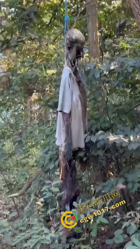 四明山中骑行,摩友巧遇恐怖干尸,惊恐报警,警调挖机移尸,骇人现场,让人看的心跳加速!-9