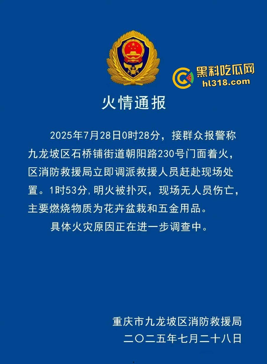 重庆石桥铺交易城凌晨大火惊魂!花卉盆栽五金狂燃一小时,消防鏖战扑灭幸无人伤亡,不然市长得下岗了!-1
