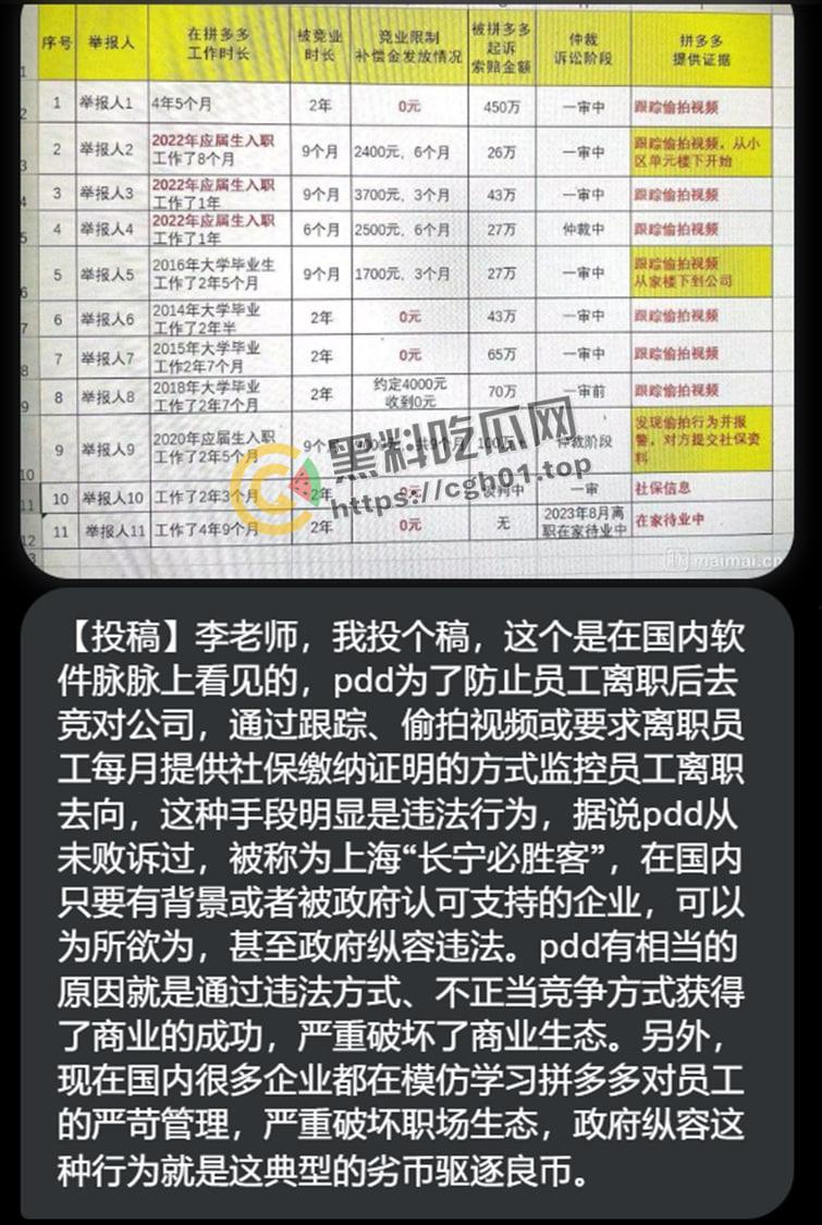 拼多多竞业协议逼死女大学生!全网公关假装无事发生 事件详细梳理看看大厂是如何吃人不吐骨头-16