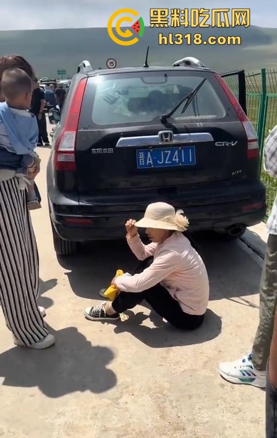 荷叶坪旅游区，怒遇车霸一台车堵了几百台车，手里拿着改锥当武器叫嚣，真是恶人多搞事呗！-6