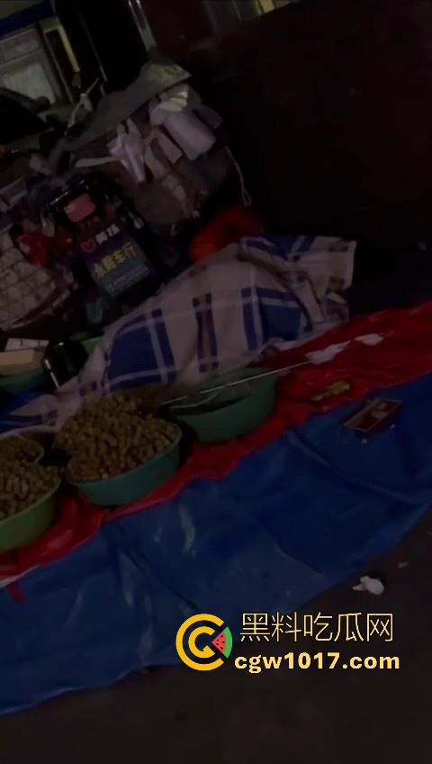 深夜摆摊过夜水果摊主街头做爱，路边铺张被子一盖跟老伴做爱，性欲也是够强的呀，小心点射，别把精液射水果上卖出去！-3