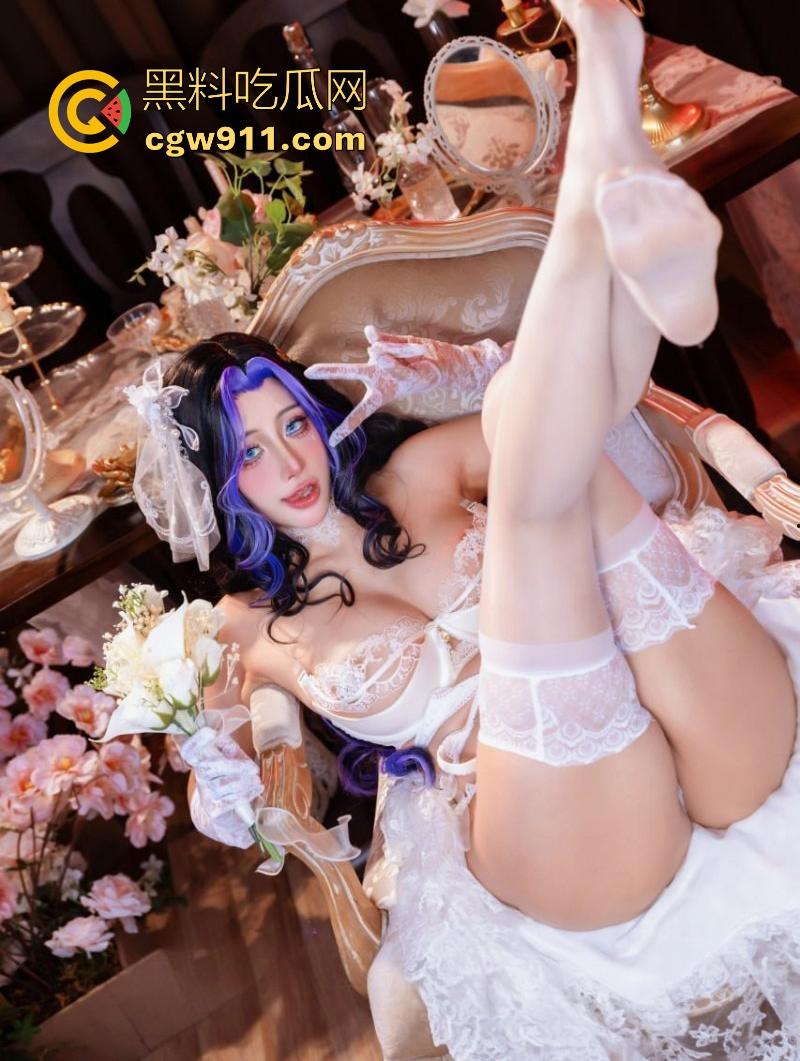 极品巨乳福利姬【EclipseDreamBride】最新性感写真曝光，化身棕色尘埃婚纱梦中女神，撸点满满！-4