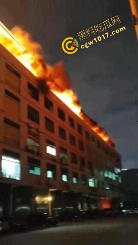 惠州博罗县服装厂夜晚突发惊天大火！火光冲天，浓烟滚滚，勇士们殊死搏斗灭火，祈祷平安归来！-7