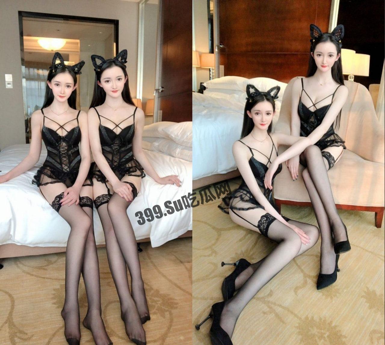 推特大神猫哥 重金约炮双飞极品长腿双胞胎姐妹花 抓着头发肏征服感满满-2