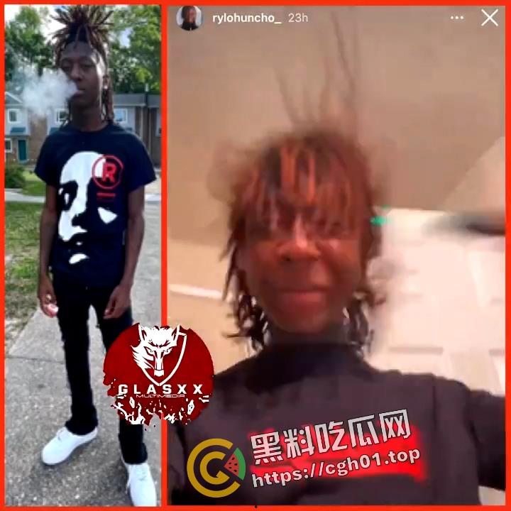 外网疯传！精神尼哥秀手枪 失误把自己给崩了 果然人傻注定活不久-4