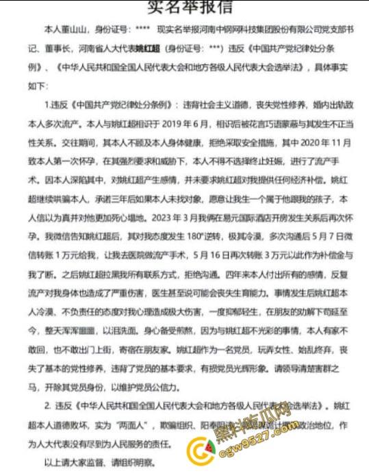 河南中钢网科技集团股董事长姚红被情夫董山山实名举报！两人激情视频疯传，最终两败俱伤！-4