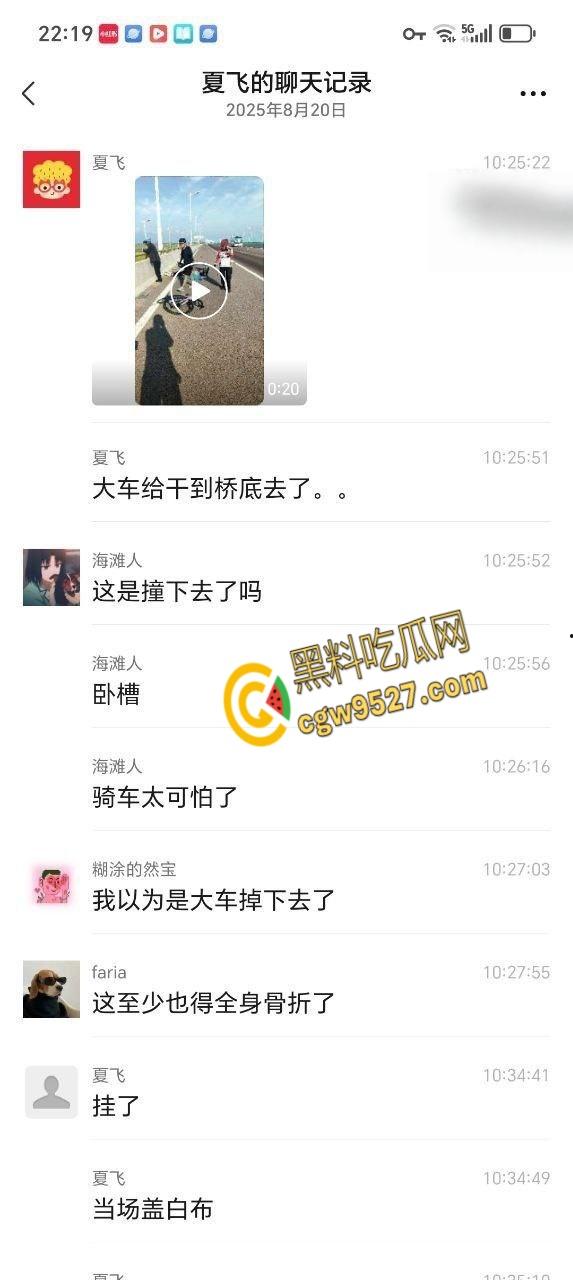 骑行作死实录，俩傻帽高架逆袭大货，人车飞天爆浆，司机溜号变逃逸，裤衩赔穿还敢骑？-4