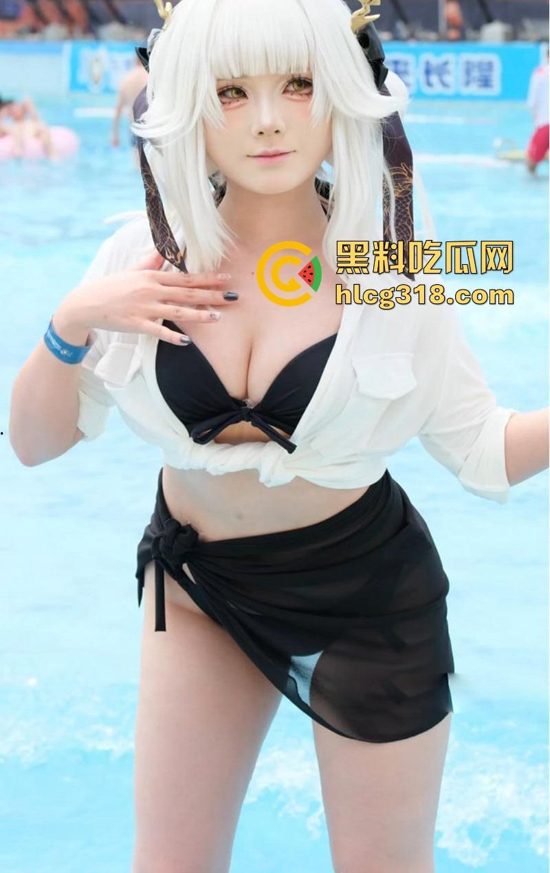 一年一度的长隆水上乐园二次元派对来袭！现场都是肤白貌美大长腿，cos骚妹湿身诱惑，鸡巴硬到炸！-3