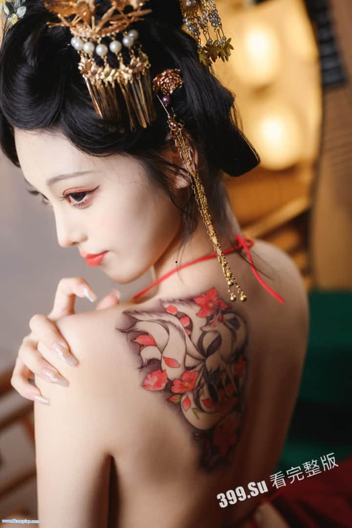 推特微博 #蜜汁貓裘 作品 「唐宮夜宴」生动地展现了唐朝独有的美学风范！（61p+1v 私拍完整版）-4