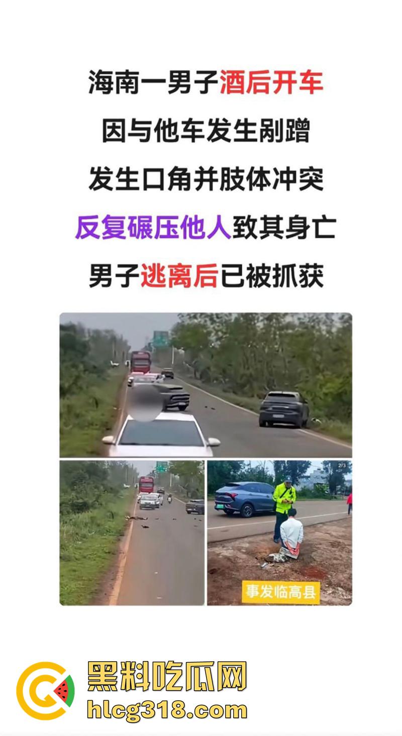 海南猛人路怒杀人，酒驾后与他人发生剐蹭，渴望私了被拒，将其撞倒反复碾压至其死亡！-1