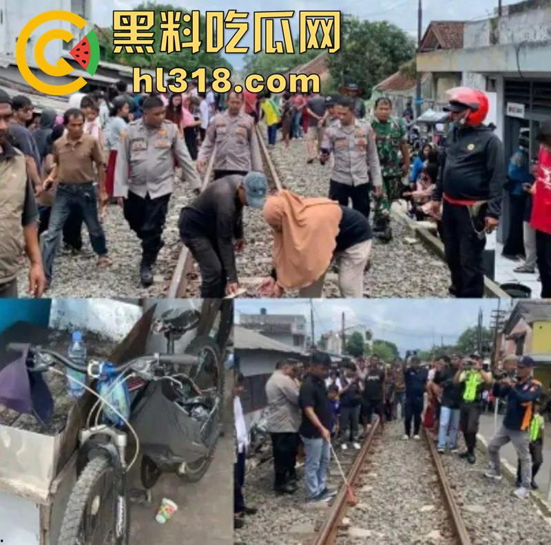 印度三哥作死现场，打横市男子一边玩游戏，一边过火车道，结果遭遇货车碾压，拖行100多米当场死亡！-7