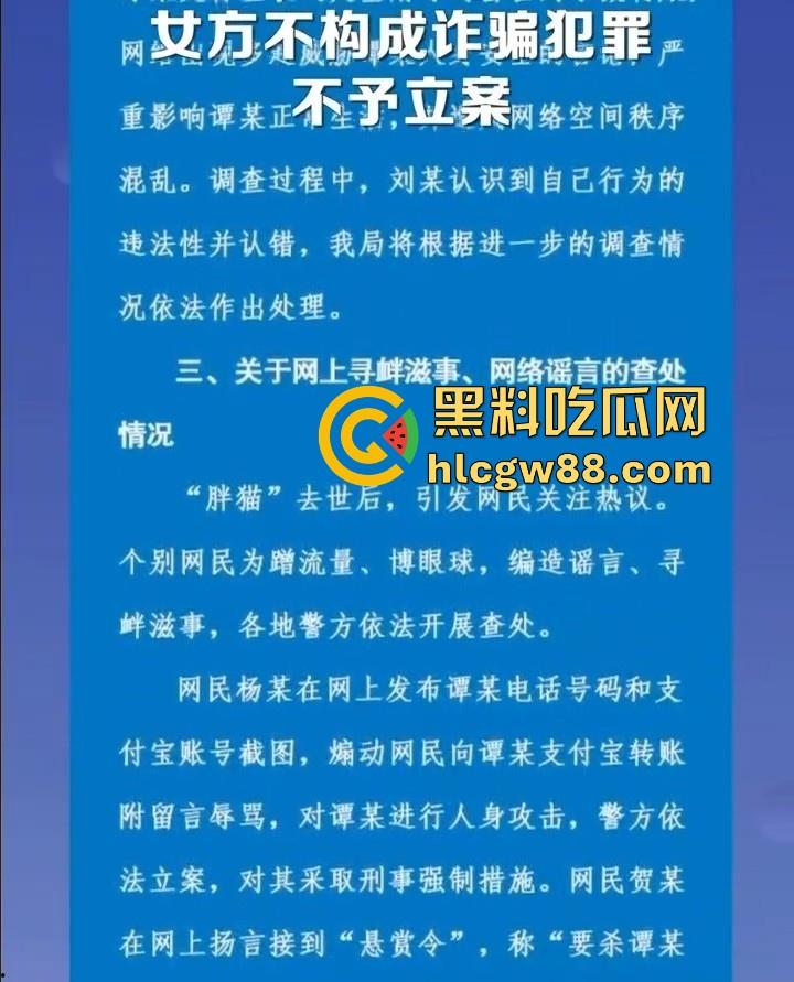 胖猫事件终于定性!女方不构成诈骗犯罪不予立案 但由此产生的94吨外卖垃圾该怎么处理呢?-1