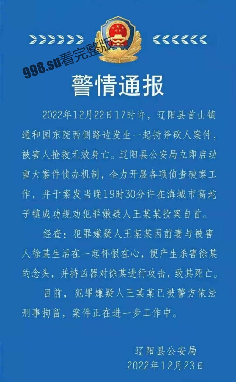 辽阳县首山镇持斧伤人案件，男子手段极其残忍。-1