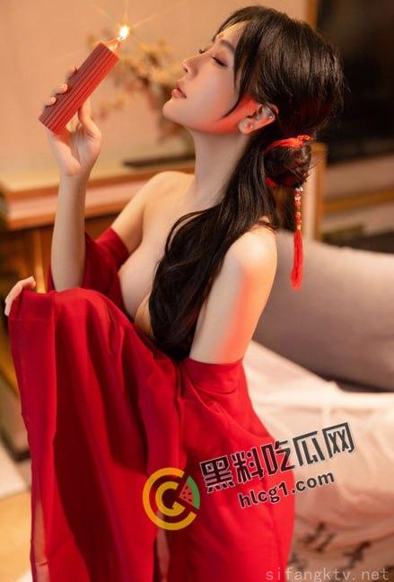 秀人网超人气女神 杨晨晨 重金福利 身穿汉服晒无毛鲍鱼 自慰高潮 极品大奶自己揉搓看的鸡儿邦硬-4