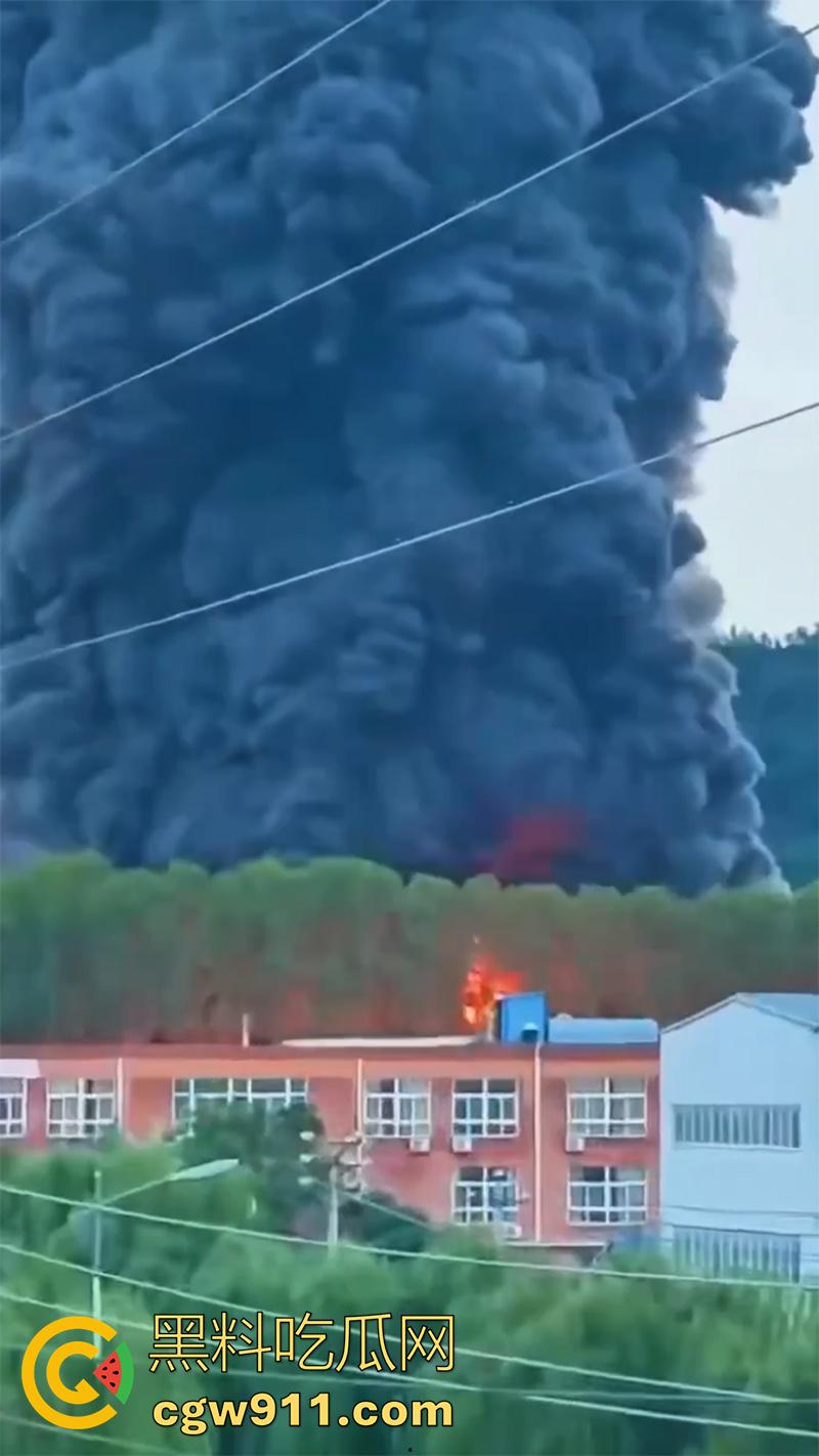 河南省洛阳市孟津区白鹤镇，宸岳化工有限公司发生火灾事故，现场浓烟冲天，目前未有人伤亡！-7