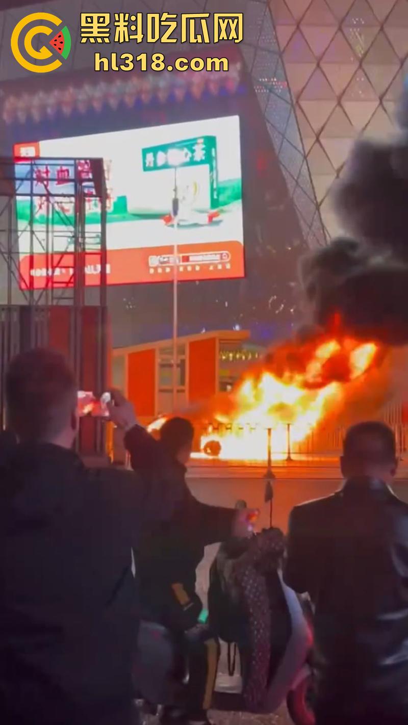 广州南村万博电车警车着火，熊熊大火迅速吞没警车，看来这电车危害，就连警车都不放过啊！-6