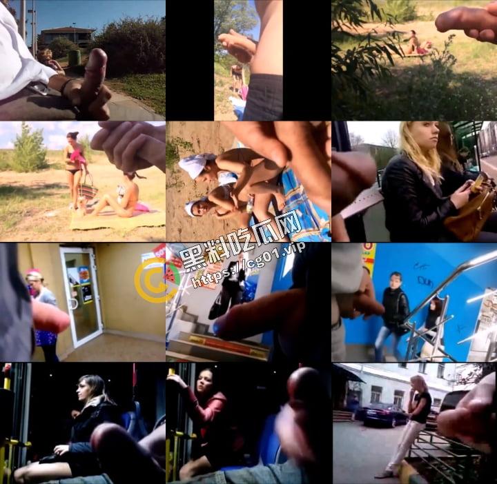 欧美大变态  街射篇  鬼佬们有属于自己的【达叔】和【齐叔】 一次看遍超200位洋妞看见野生鸡巴的反应-12