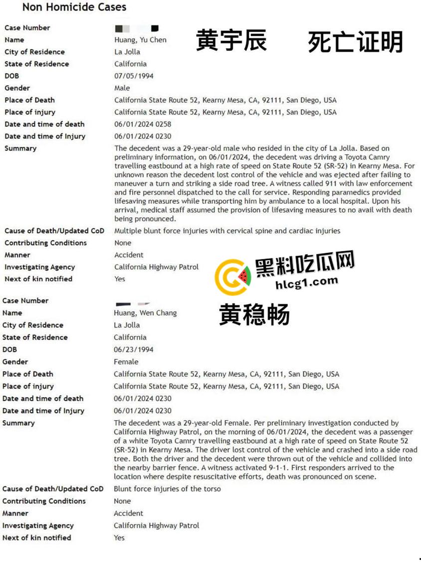 留学生圈又炸了！61当天加利福尼亚留学生男女车祸被腰斩 父母不愿收尸 现场血腥视频流出 这也太惨了-5