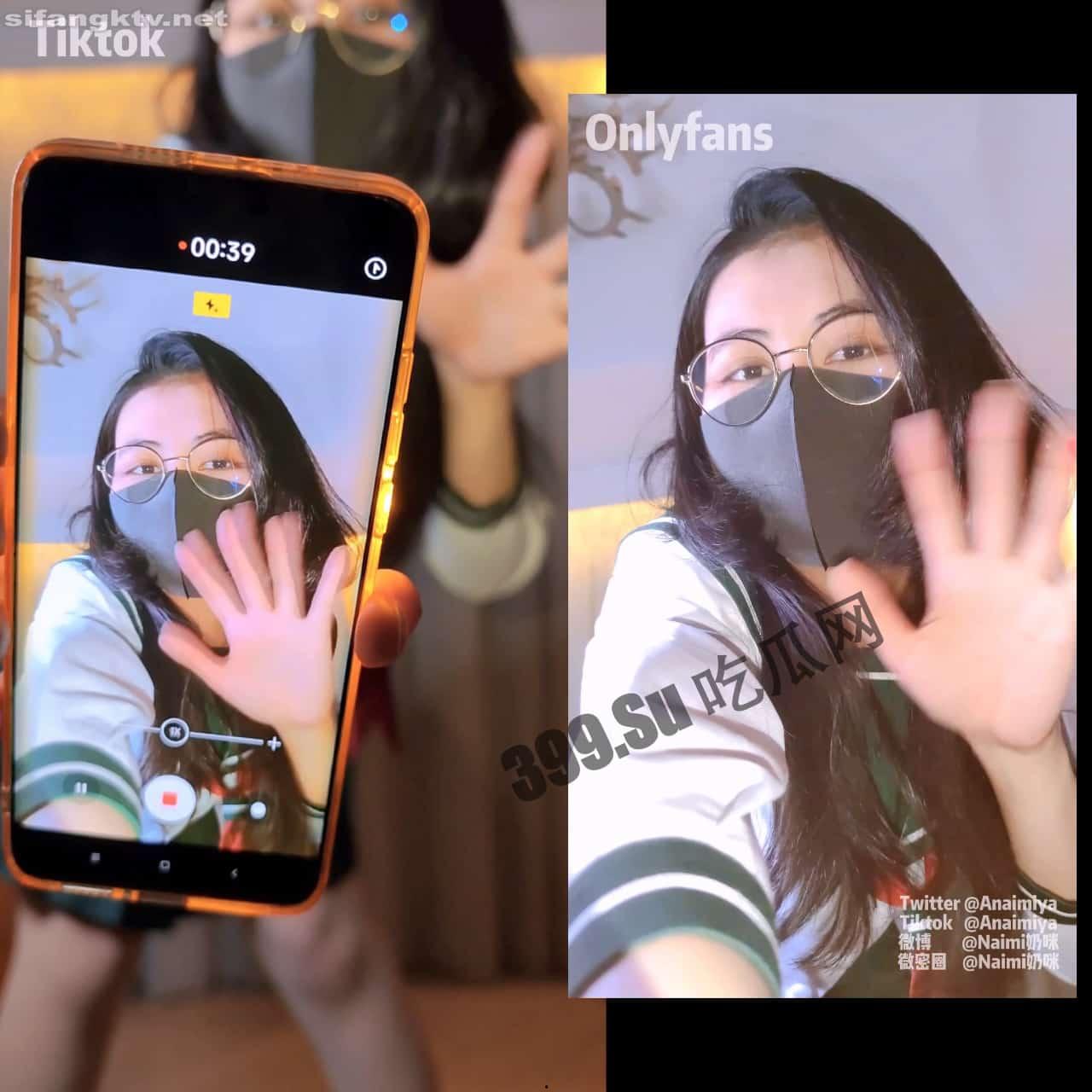 #奶咪Naimi 上下视角 戈薇学生服 小红帽塞肛裸舞-3